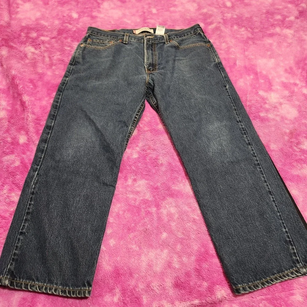 Vintage Levi Strauss 505 Regular Fit Jeans Mens 36x30 Blue Denim USA - Read Size
